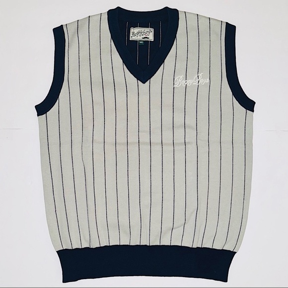 Bogey Boys Other - Bogey Boys by Macklemore Pin Stripe Sleeveless Sweater Vest, Grey, Size L, NWT
